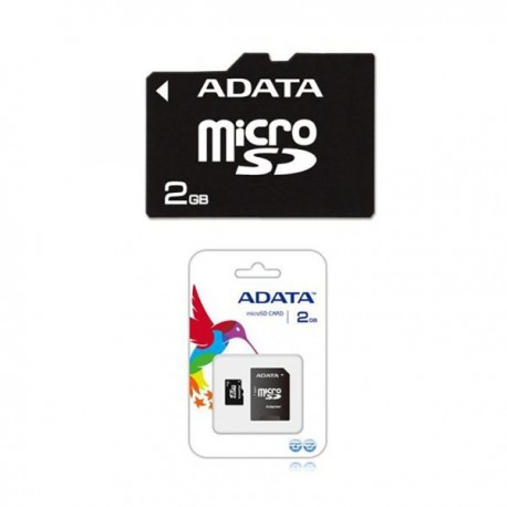 Tarjeta de Memoria ADATA MicroSD 2GB con Adaptador
