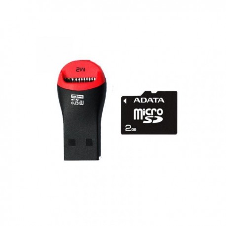 Tarjeta de Memoria ADATA MICRO SD 2GB con Lector USB