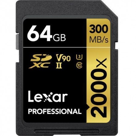 Tarjeta de Memoria LEXAR 64GB UHS-II 2000x