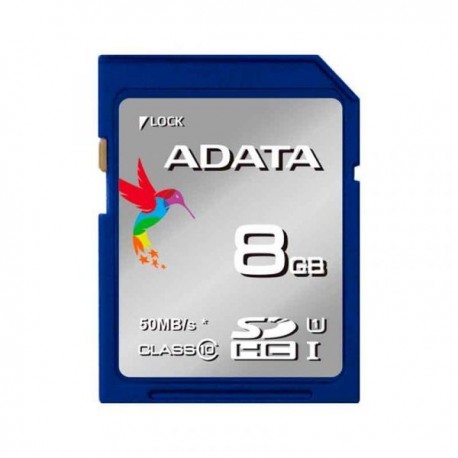 Tarjeta de Memoria ADATA SDHC 8GB Clase 10