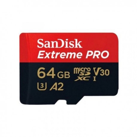 Tarjeta SANDISK Micro SDXC 64GB UHS-I A2 Extreme Pro