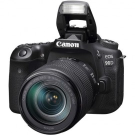 Cámara Canon 90D con Lente 18-135mm IS USM